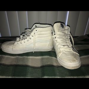White Washed Hightop S8R Vans